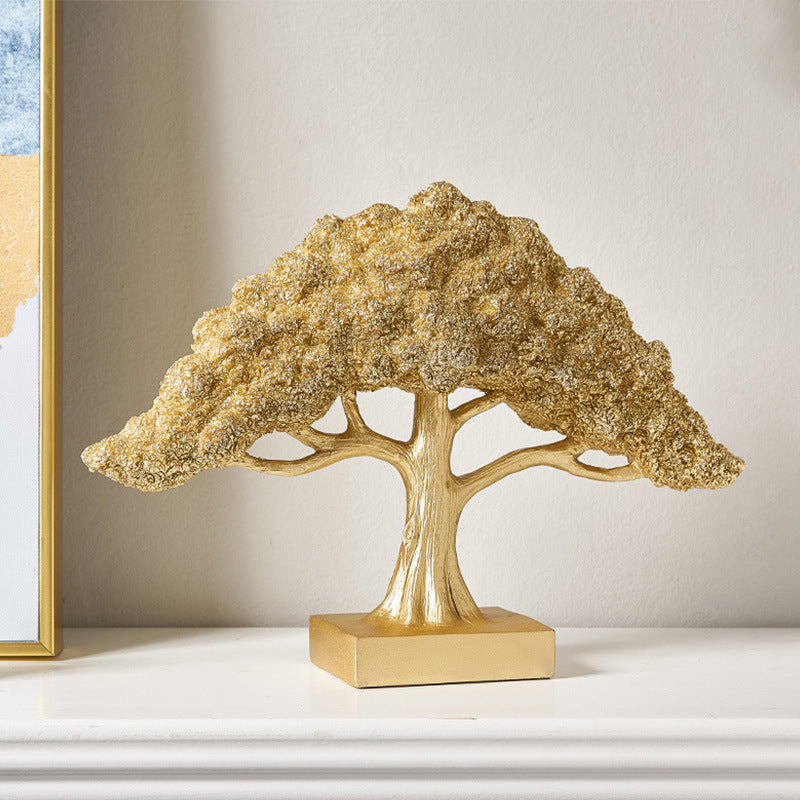 Golden Lucky Tree Decoration, Desk Decor