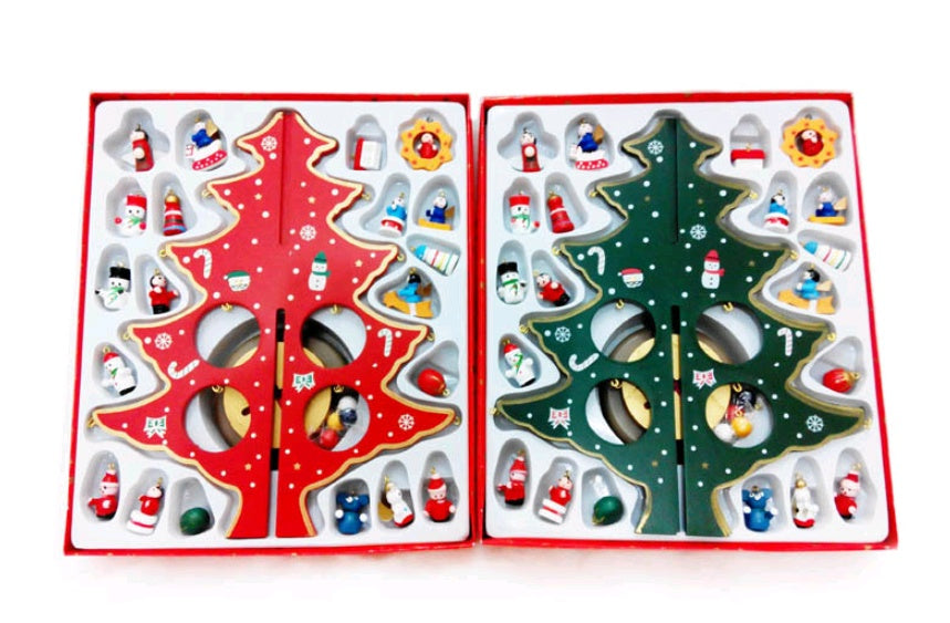 Creative Wood Christmas Tree Desktop Decoration