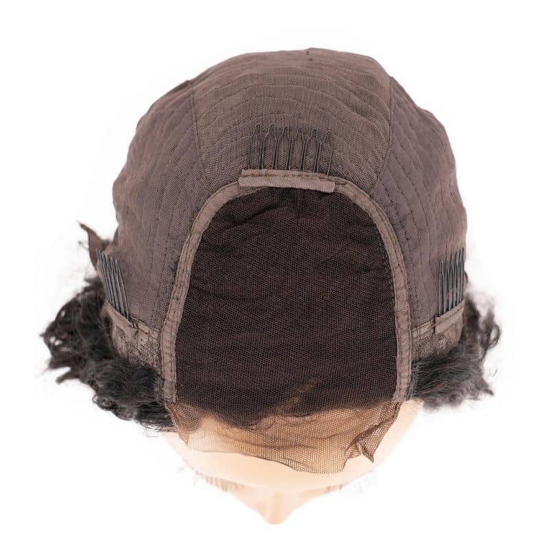 Beach Wave 4x4 Transparent Lace 100% Human Hair Closure Wig