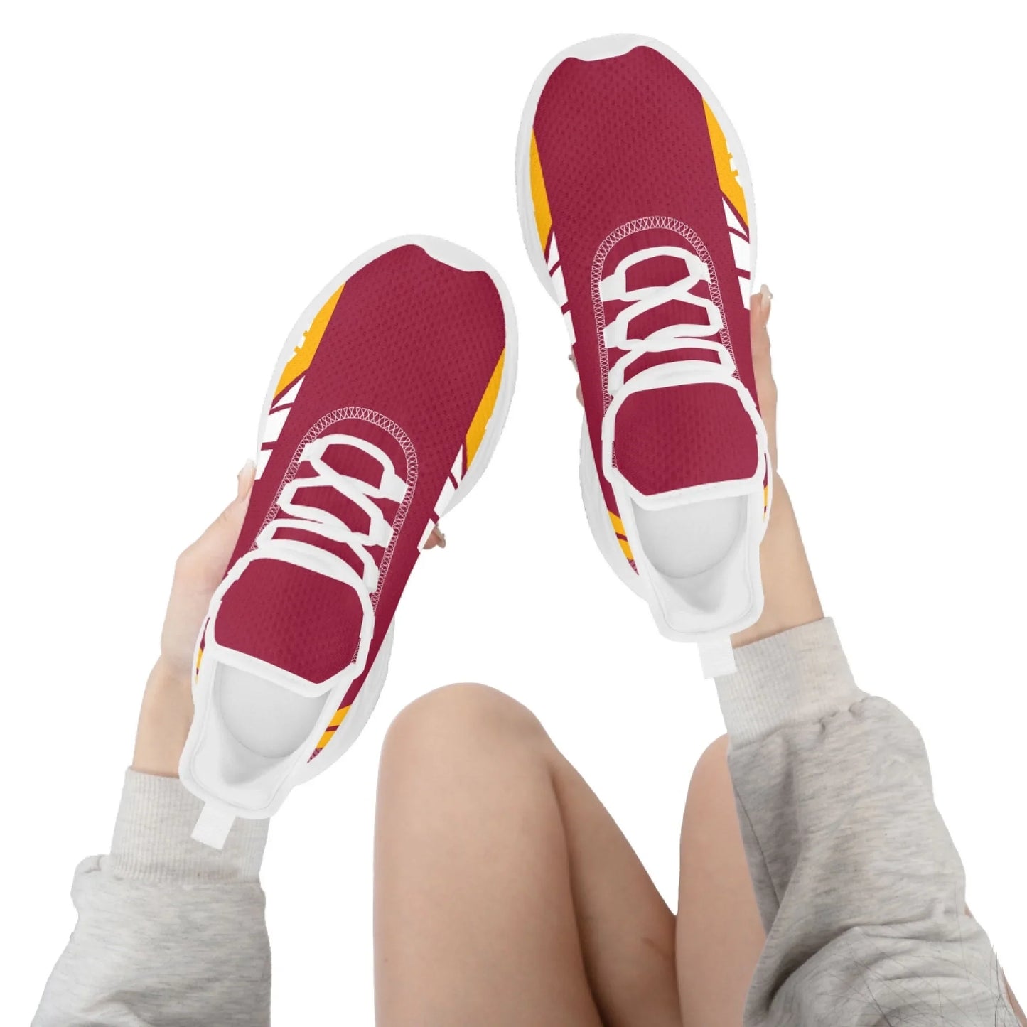 Personalized Company Logo Print Sneakers, Custom Lightweight Sneakers Workplace Walking Shoe