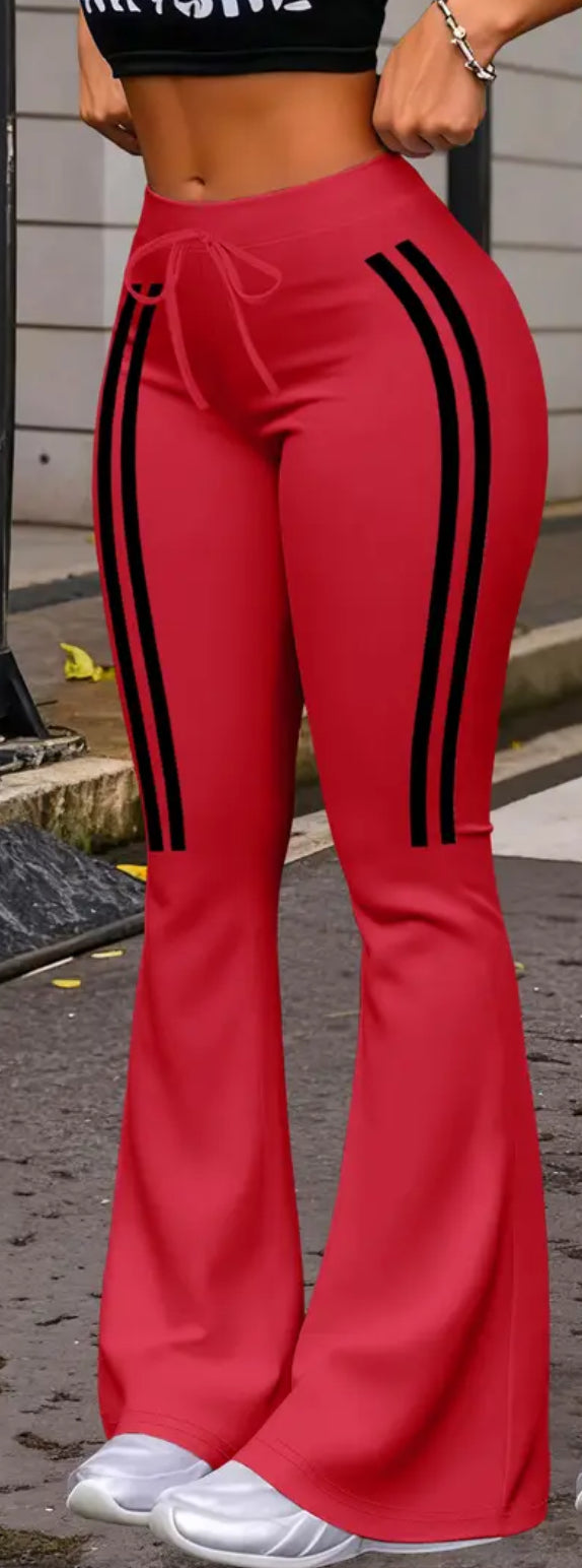 High wasted pants/ tights material