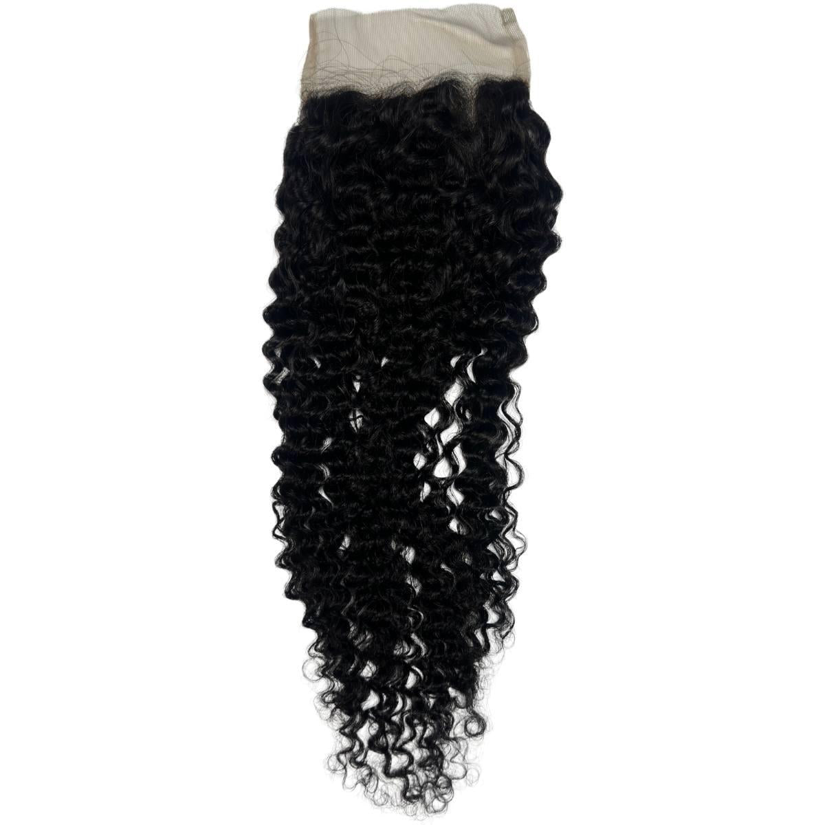 Jerry Curl 4x4 Transparent Lace Human Hair Closure