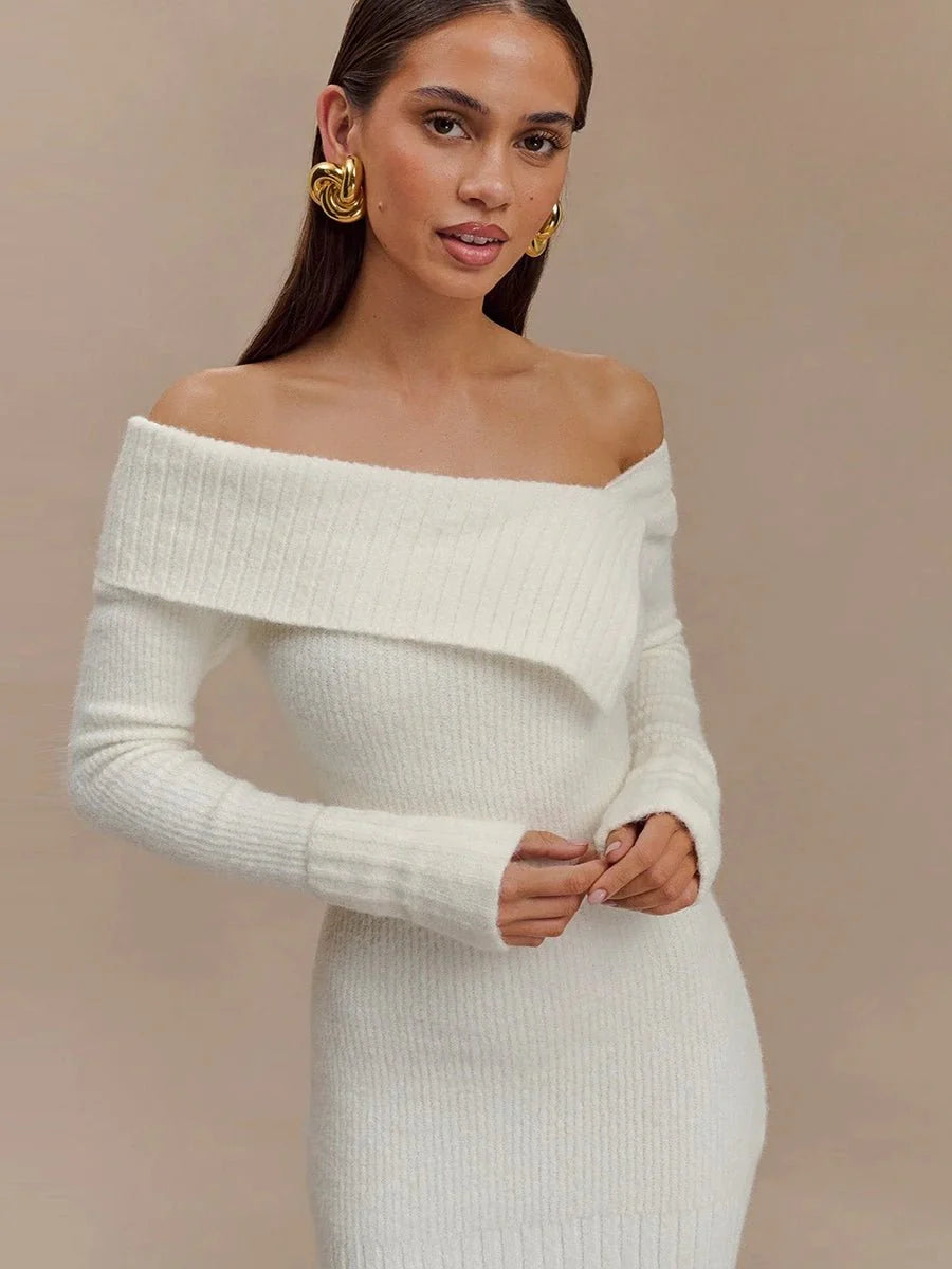 Aliza Dress Sweater Long-sleeved