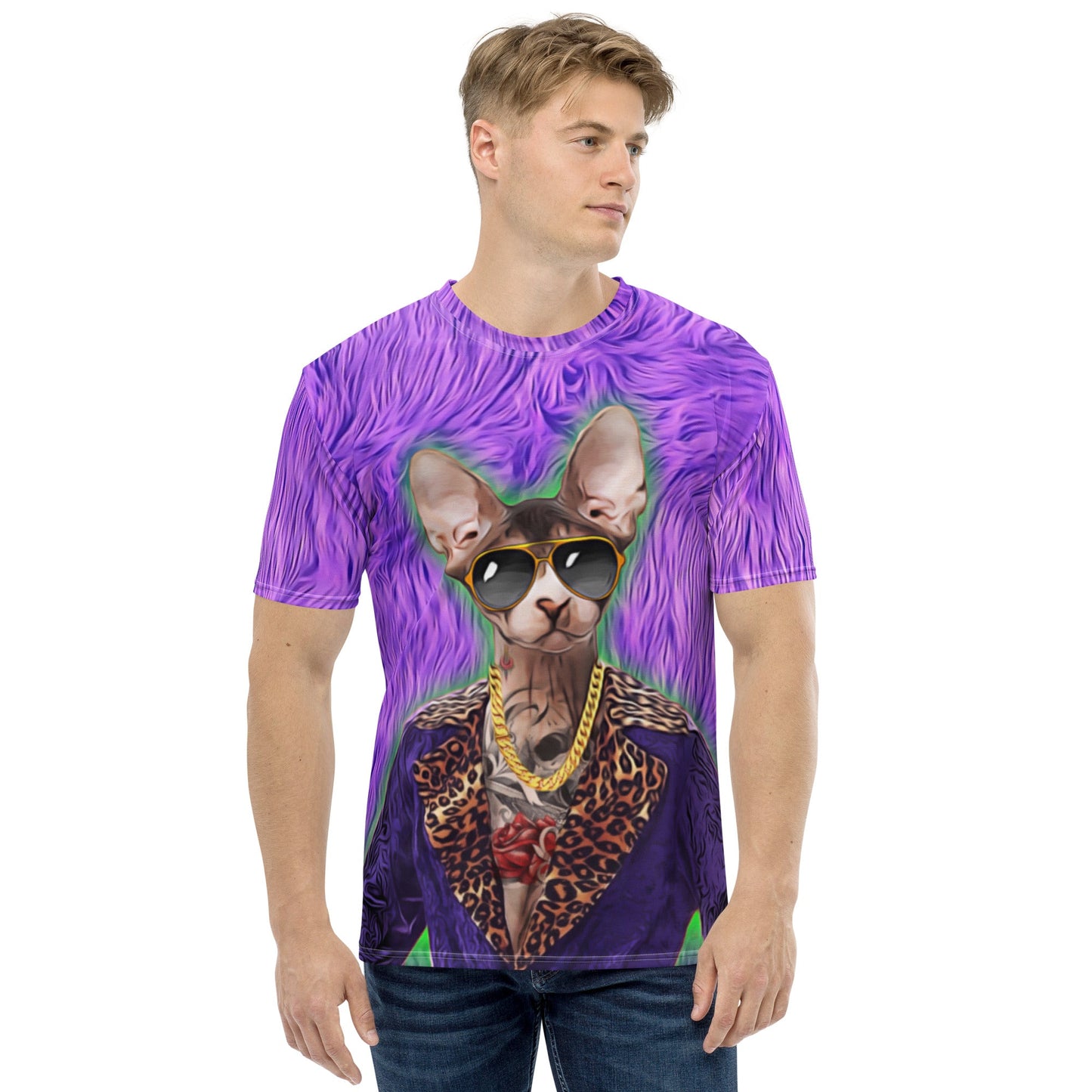 70s Pimp Cat All Over Print T-Shirt