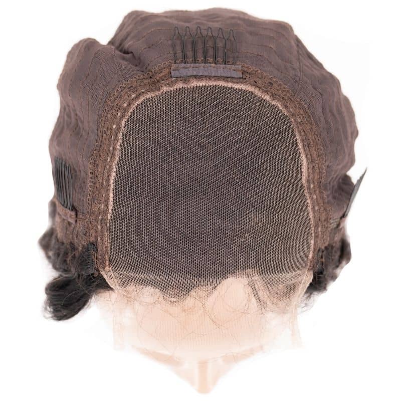 Deep Wave 4x4 Transparent Lace 100% Human Hair Closure Wig