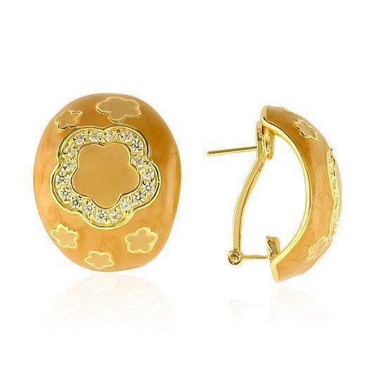 Women's Earrings - Gold 925 Sterling Silver Earrings with