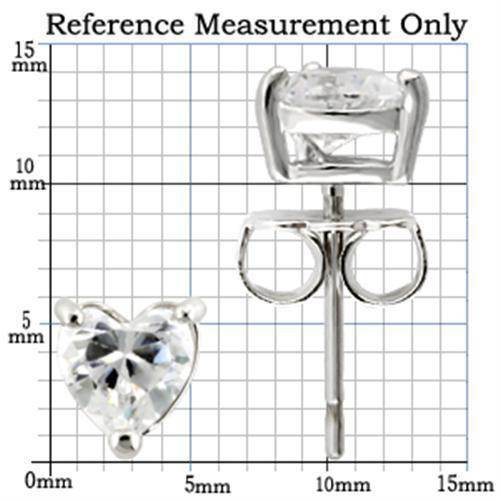 VacationGrabs Heart Shaped Sterling Silver Earrings