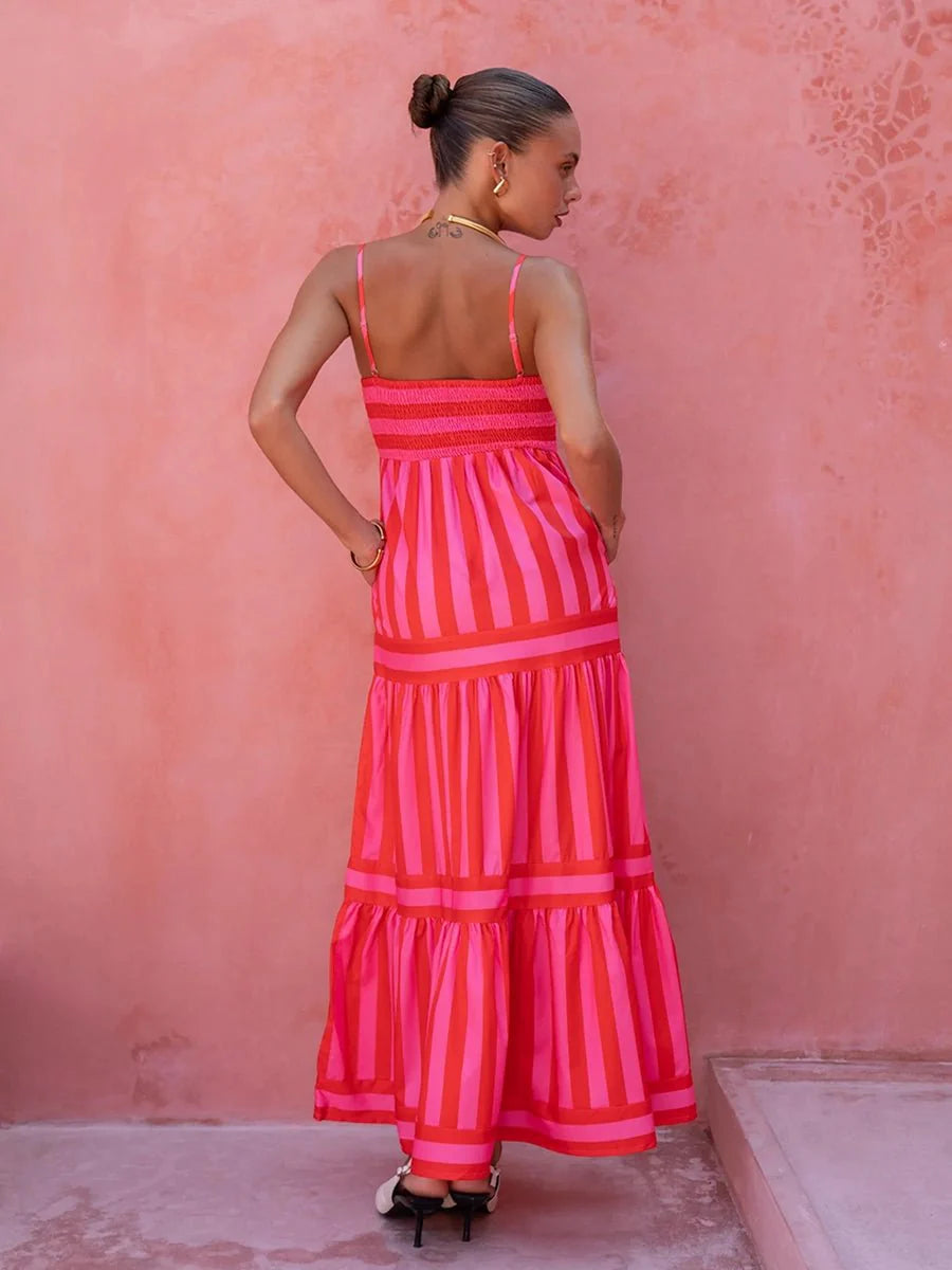 Jeffry Long Dress With Pockets Neck Backless