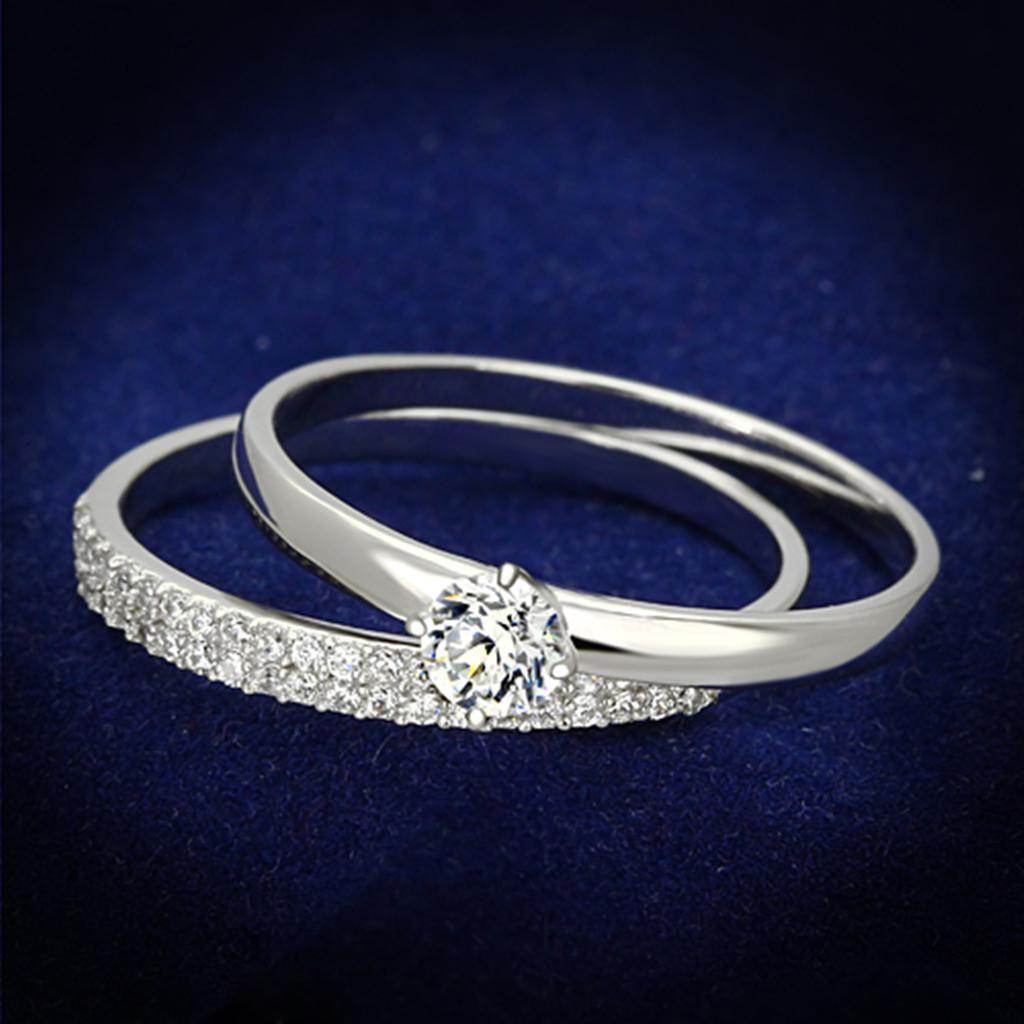 Stunning Rhodium Plated Sterling Silver Ring by VacationGrabs