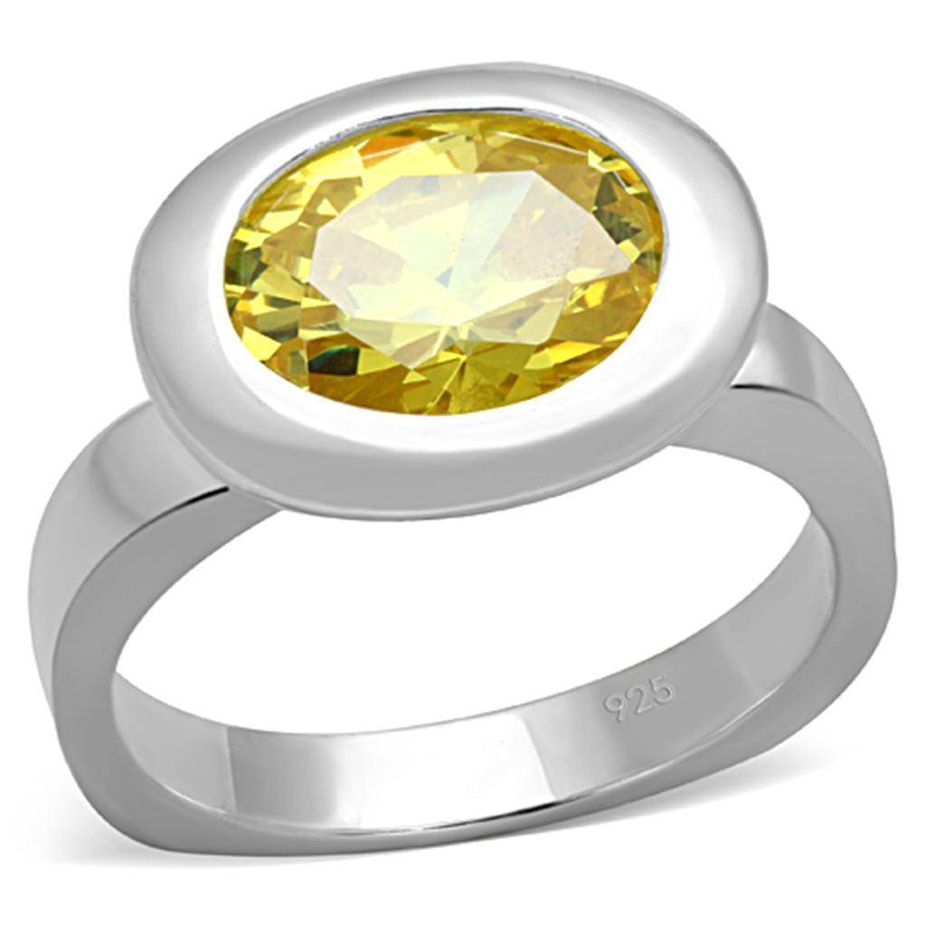 VacationGrabs Sterling Silver Statement Ring with Gemstone