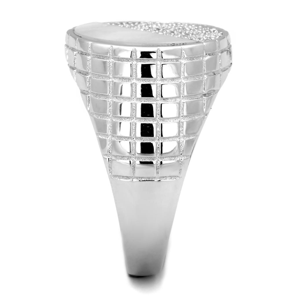 VacationGrabs Unique Sterling Silver Mens Ring