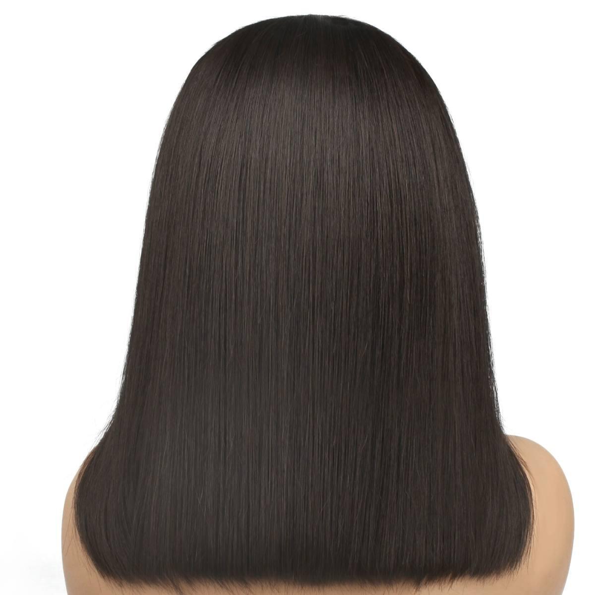 Straight 5x5 HD Lace Closure 100% Human Hair Bob Wig