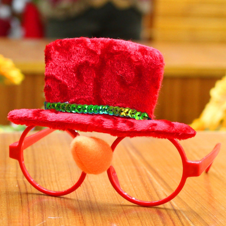 Santa Glasses Christmas Party Supplies Decor