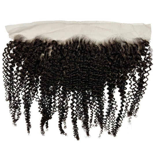 Jerry Curl 13x4 Transparent Lace Human Hair Frontal