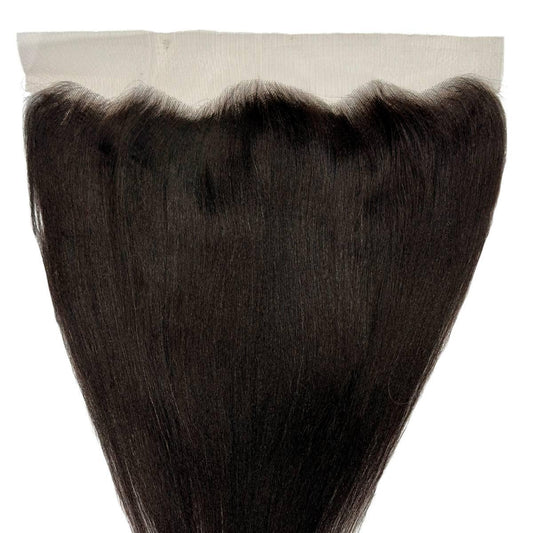 Yaki Straight 13x4 Transparent Lace Human Hair Frontal