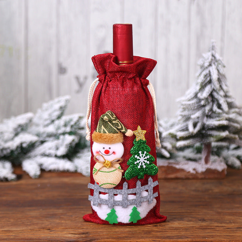 Christmas Wine Bottle Socks Decor