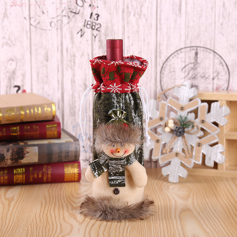 Christmas Wine Bottle Socks Decor