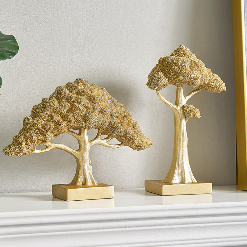 Golden Lucky Tree Decoration, Desk Decor