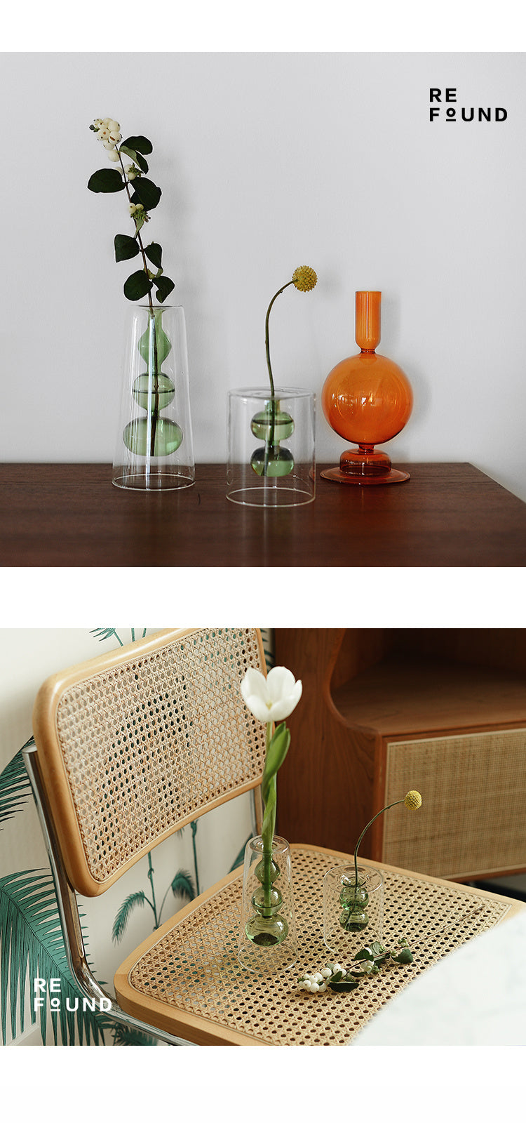 Stained Glass Gourd Vase