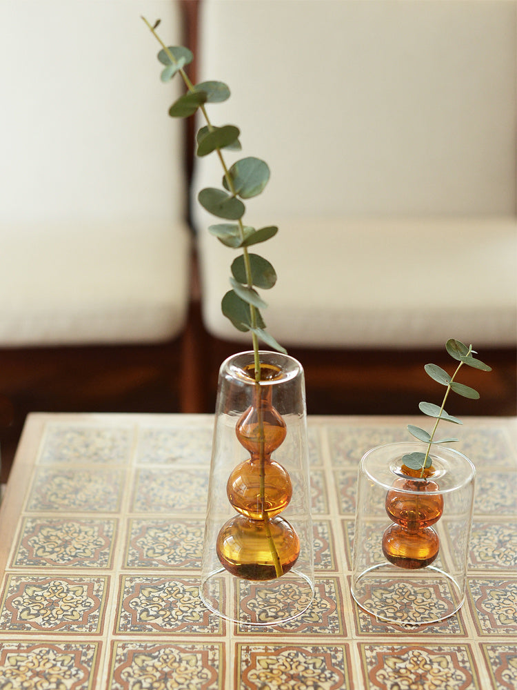 Stained Glass Gourd Vase