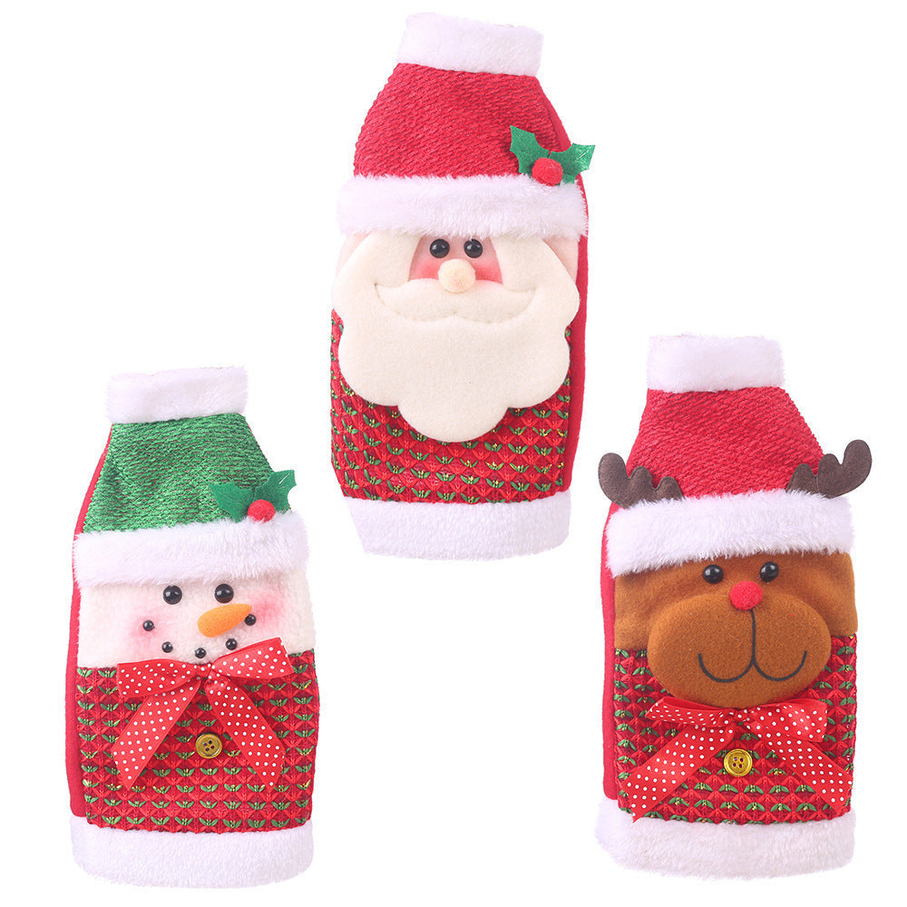 Christmas Wine Bottle Socks Decor