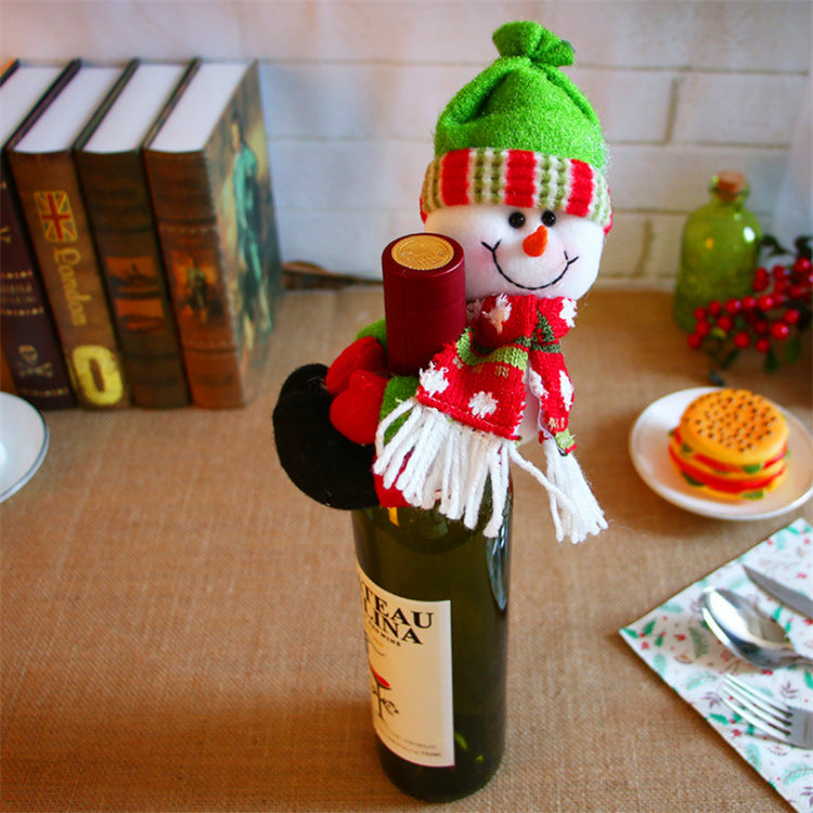 Christmas Wine Bottle Socks Decor