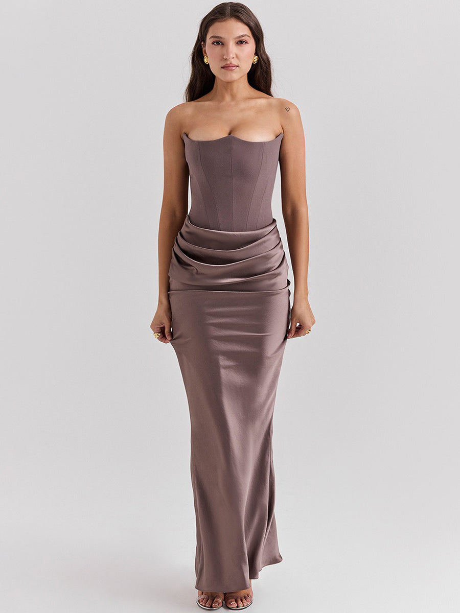 Isaiah Slim Tube Top Long Dress
