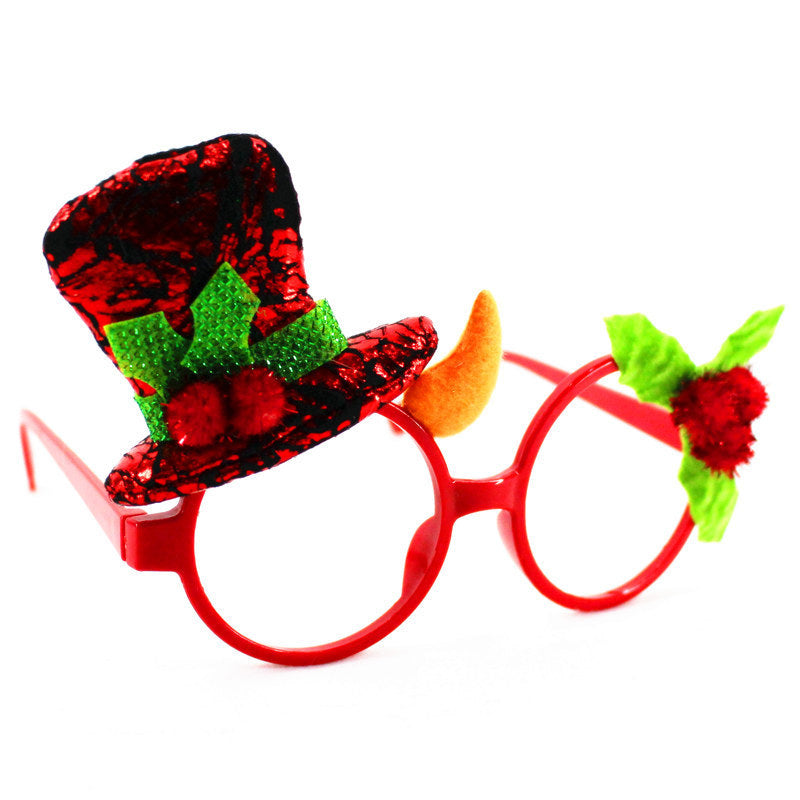 Santa Glasses Christmas Party Supplies Decor