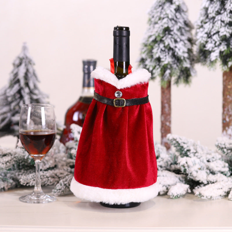 Christmas Wine Bottle Socks Decor