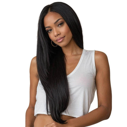 Raw Straight Seamless Clip-In 100% Human Hair Extensions