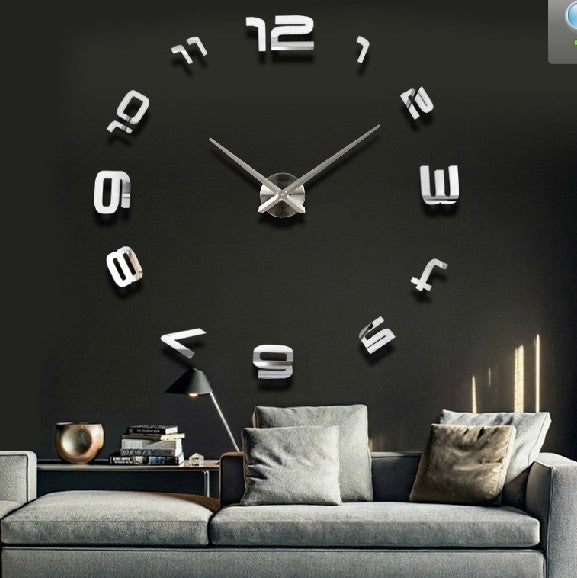 Oversized Acrylic Wall Clock, Modern Art Decor