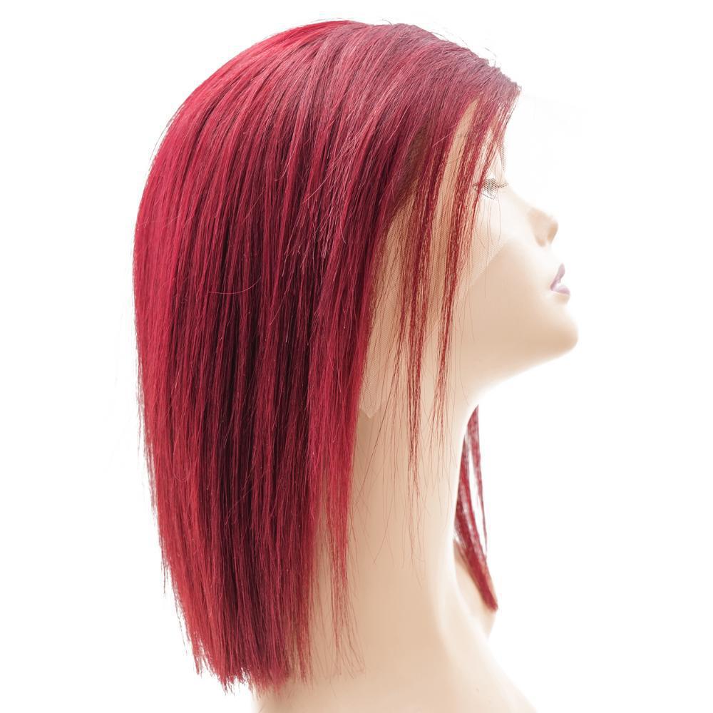 Cherry 13x4 Transparent Lace Front 100% Human Hair Bob Wig