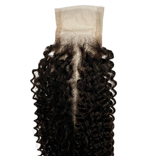 Jerry Curl 2x6 Transparent Lace Human Hair Closure
