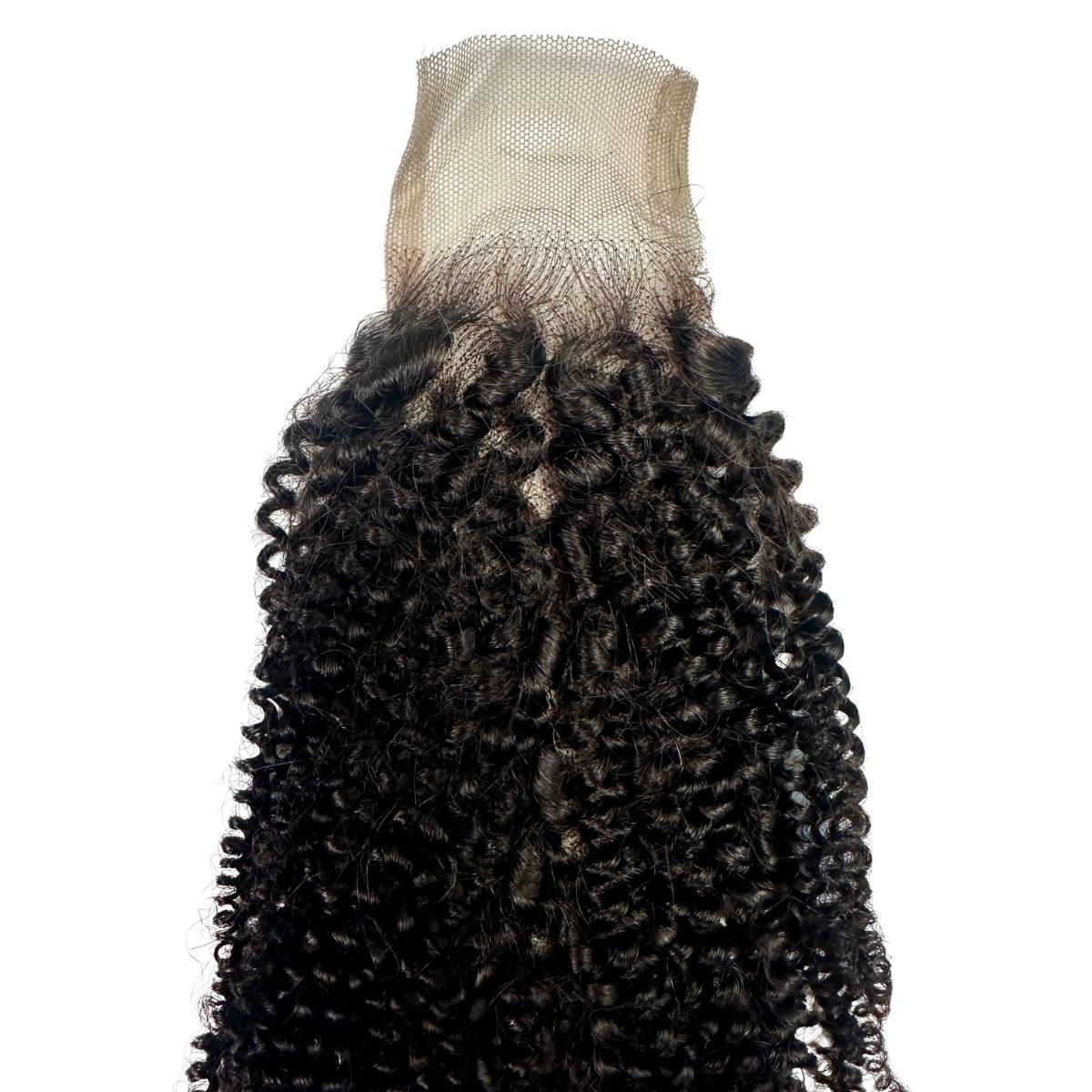 Afro Kinky 2x6 Transparent Lace Human Hair Closure