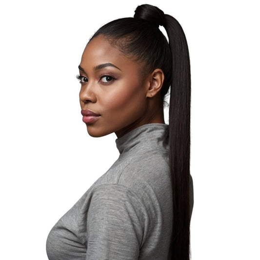Natural Black 100% Human Hair Ponytail Extension