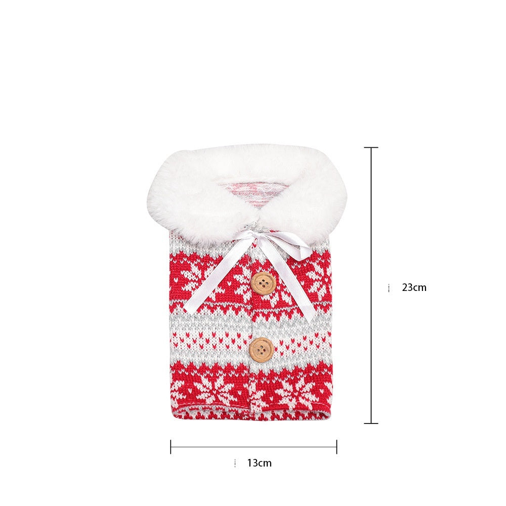 Christmas Wine Bottle Socks Decor