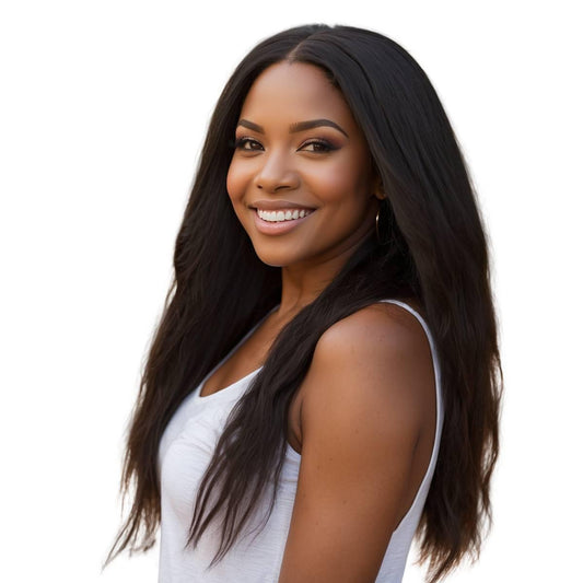 Yaki Straight Clip-In 100% Human Hair  Extensions