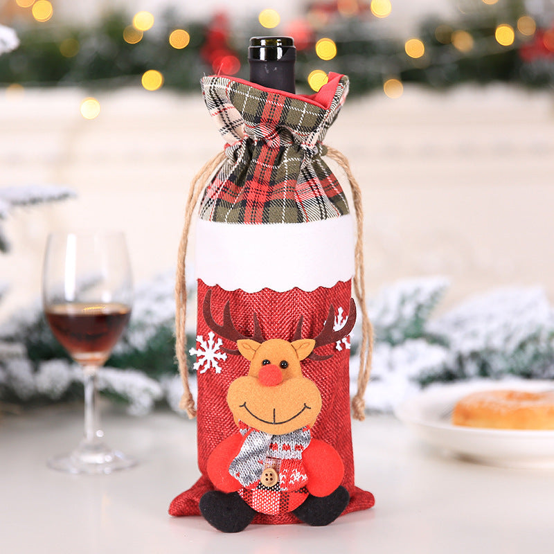 Christmas Wine Bottle Socks Decor