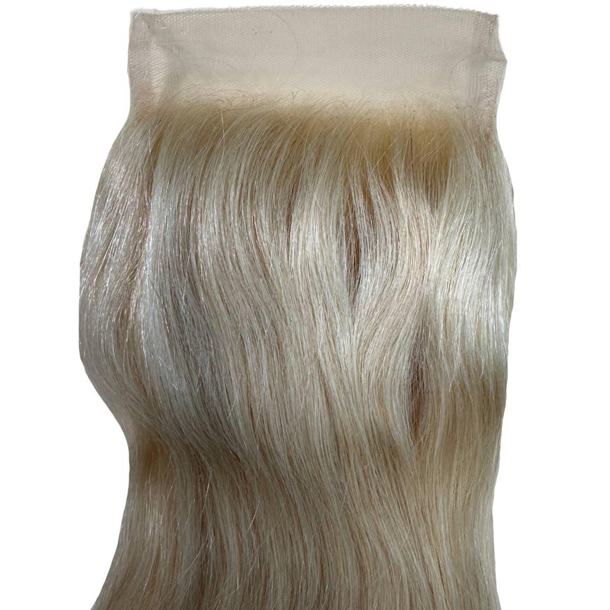 Blonde Straight 4x4 Transparent Lace Human Hair Closure