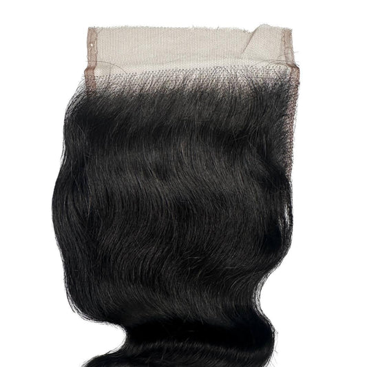 Jet Black Body Wave 4x4 HD Lace Human Hair Closure