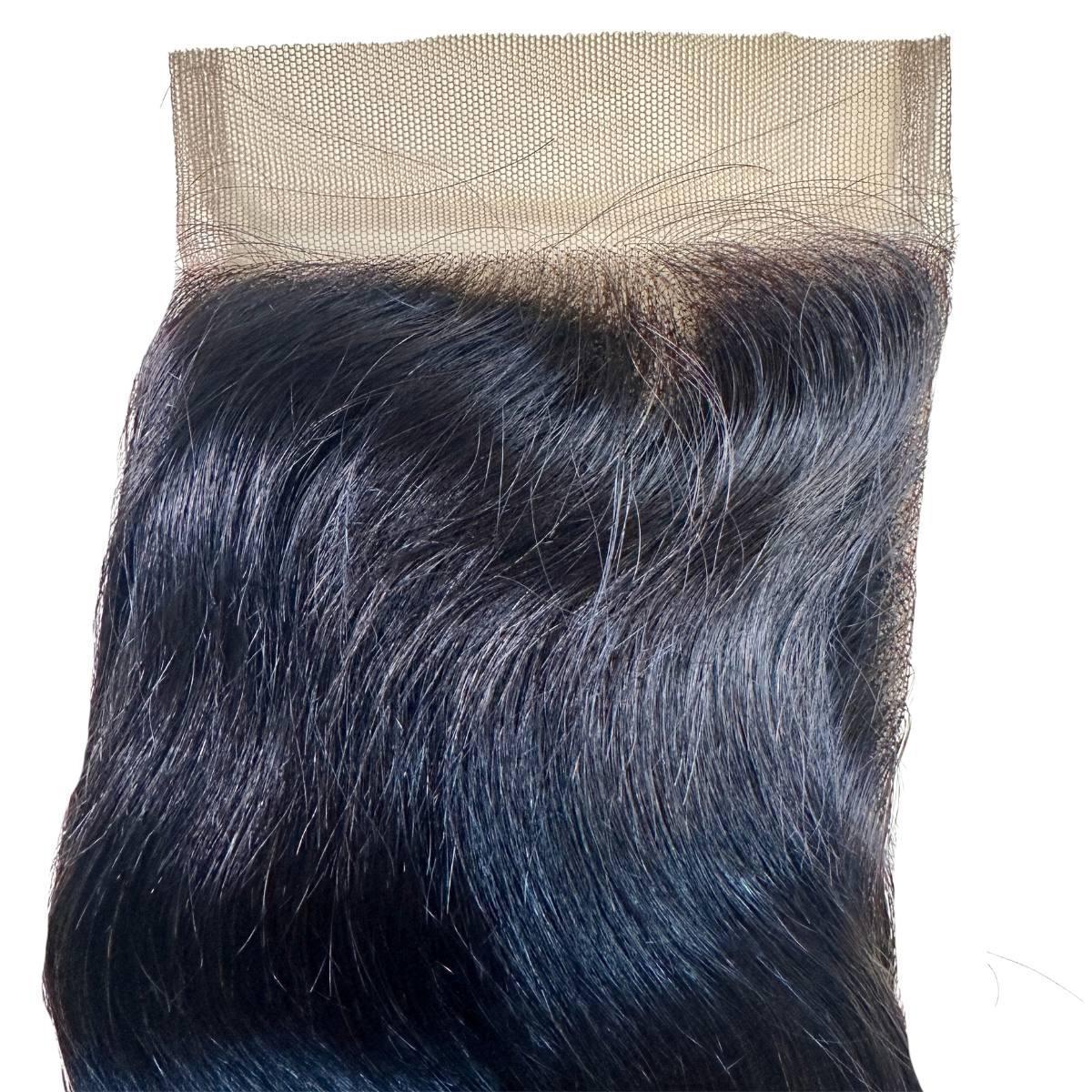 Malaysian Straight 4x4 Transparent Lace Human Hair Closure