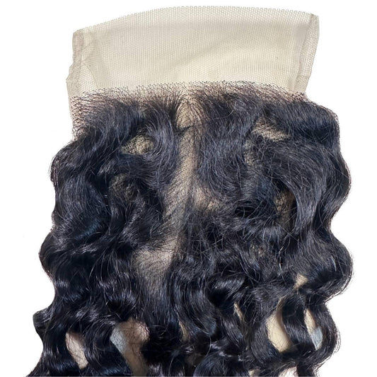 Spanish Wave 4x4 Transparent Lace Human Hair Closure