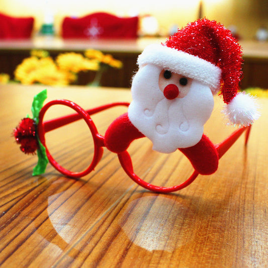 Santa Glasses Christmas Party Supplies Decor