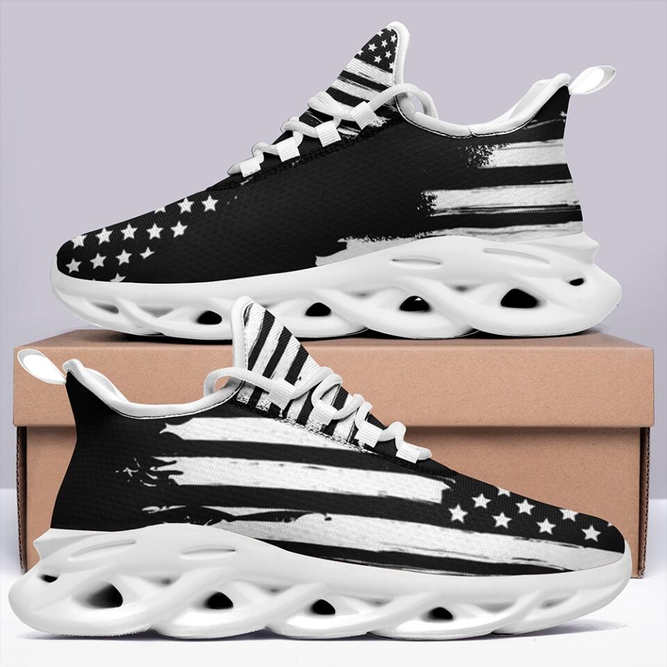 MaxSoul-B03005 Custom Max Soul American Flag, USA Flag Sneakers Max Soul, Shoes, Printed Shoes