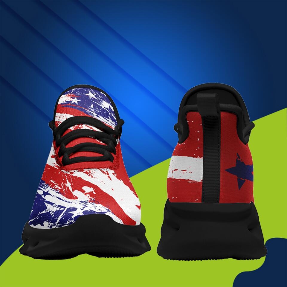 Customized Business Gifts, meaningful gifts for clients MaxSoul-B03002 Custom Max Soul American Flag, USA Flag Sneakers Max Soul, Shoes, Printed Shoes