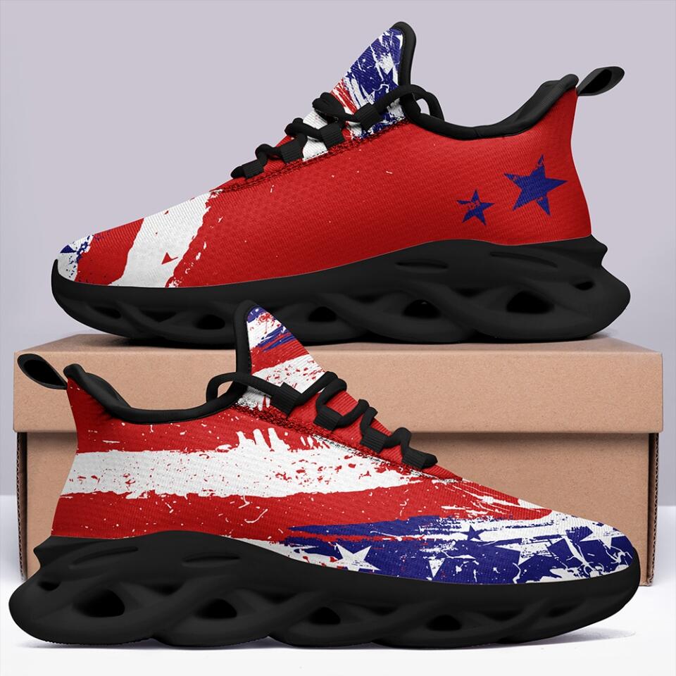 Customized Business Gifts, meaningful gifts for clients MaxSoul-B03002 Custom Max Soul American Flag, USA Flag Sneakers Max Soul, Shoes, Printed Shoes