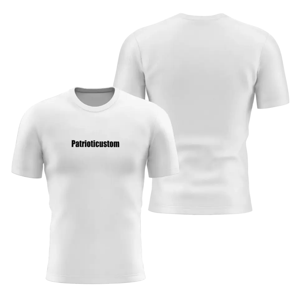Patrioticustom Personalized Solid Color Tee Shirts, Custom Breathable Tee Shirts PR064-24020067-1