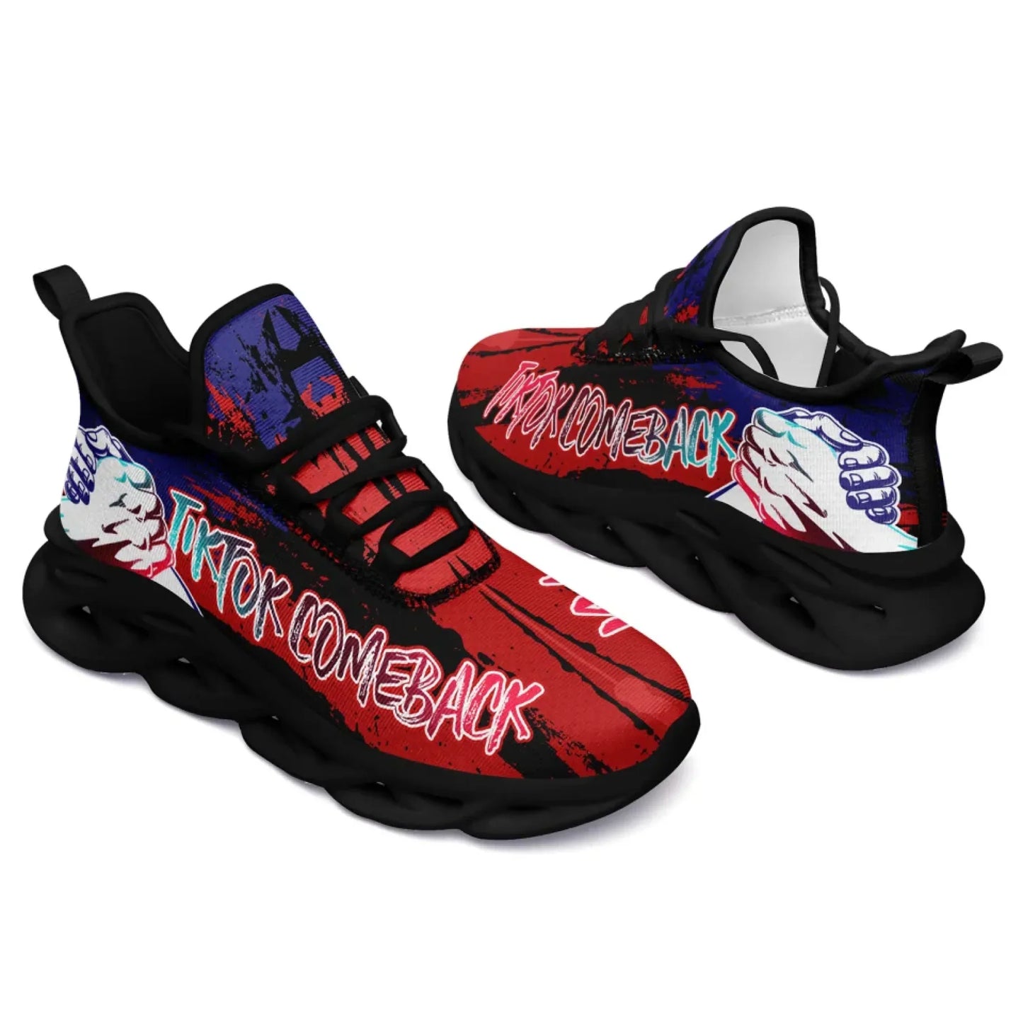 Custom TikTok Come Back Shoes, Personalized Stylish Breathable Sneakers for Men and Women
