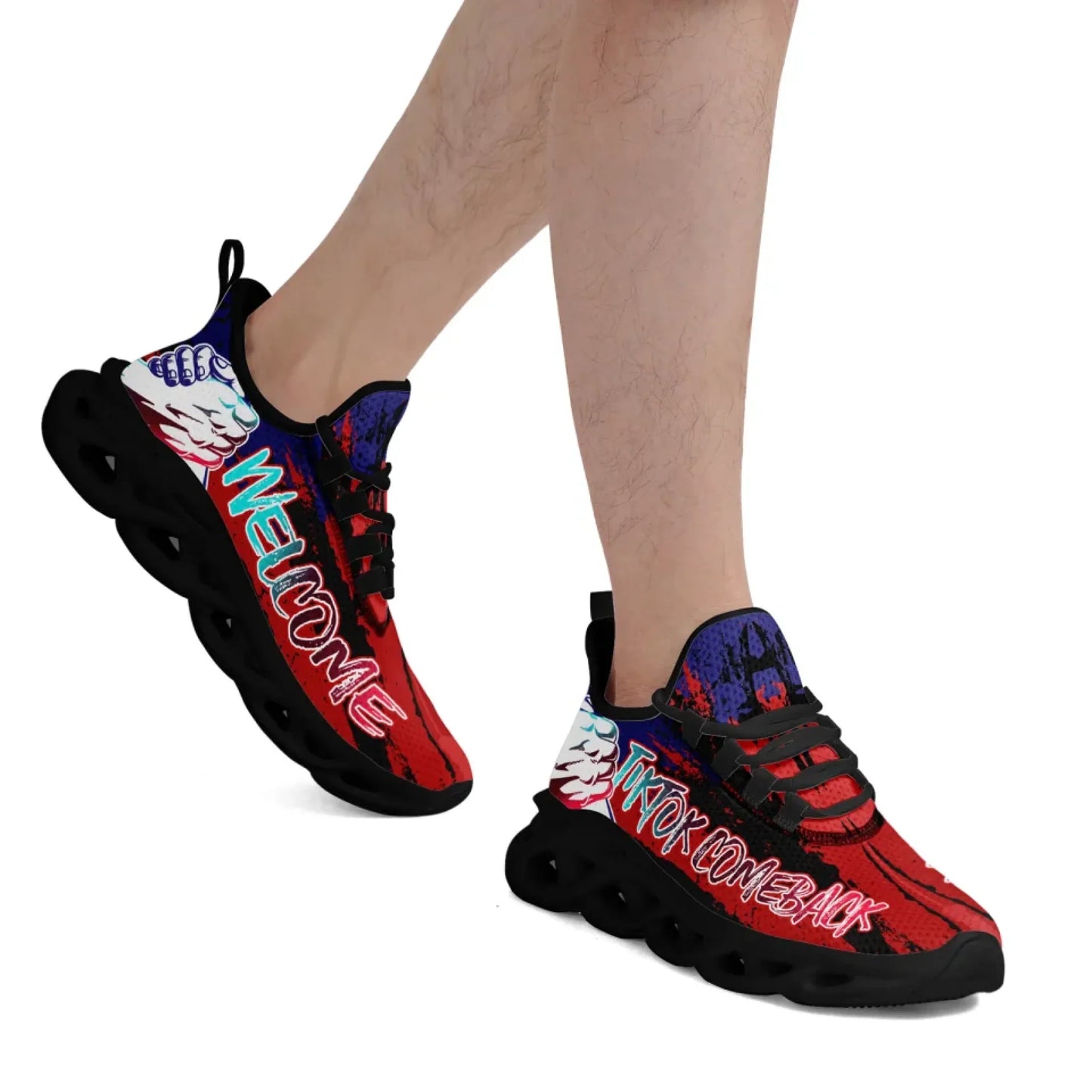 Custom TikTok Come Back Shoes, Personalized Stylish Breathable Sneakers for Men and Women