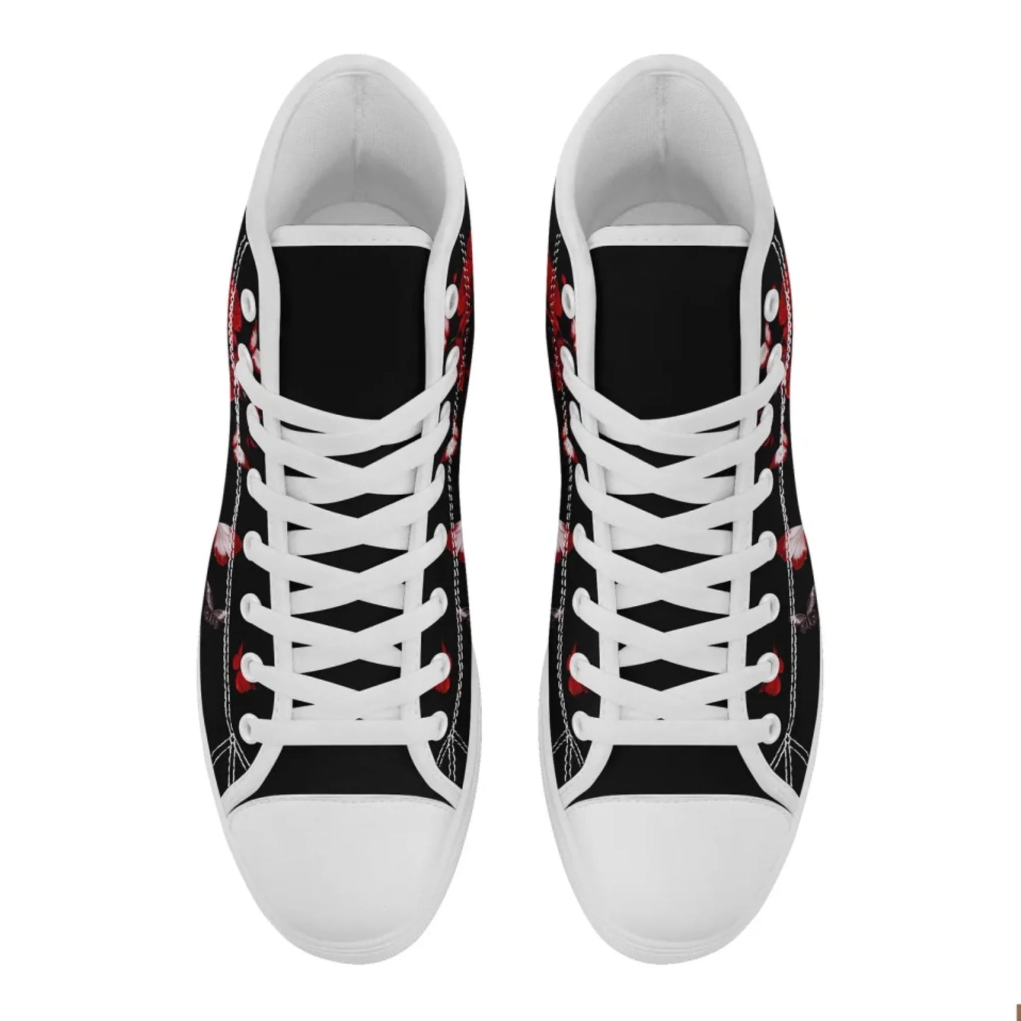 Personalized Gothic Fashion Sneakers, Custom Skull High Top Shoes, Stylish Unisex Shoes